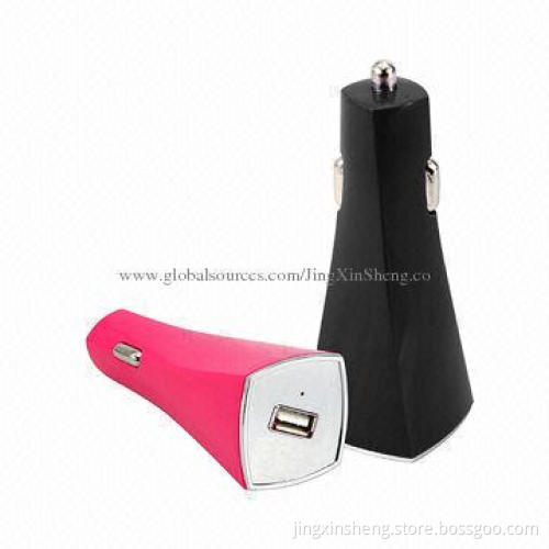 Car Chargers for Apple Products, Made of ABS Material, 12 to 24V Voltage